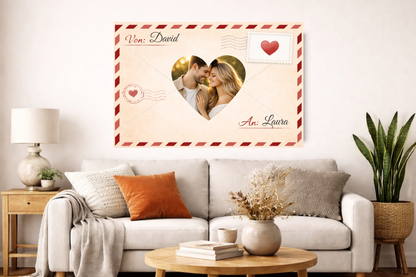 Personalisierte Leinwand-Love Letter