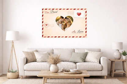 Personalisierte Leinwand-Love Letter